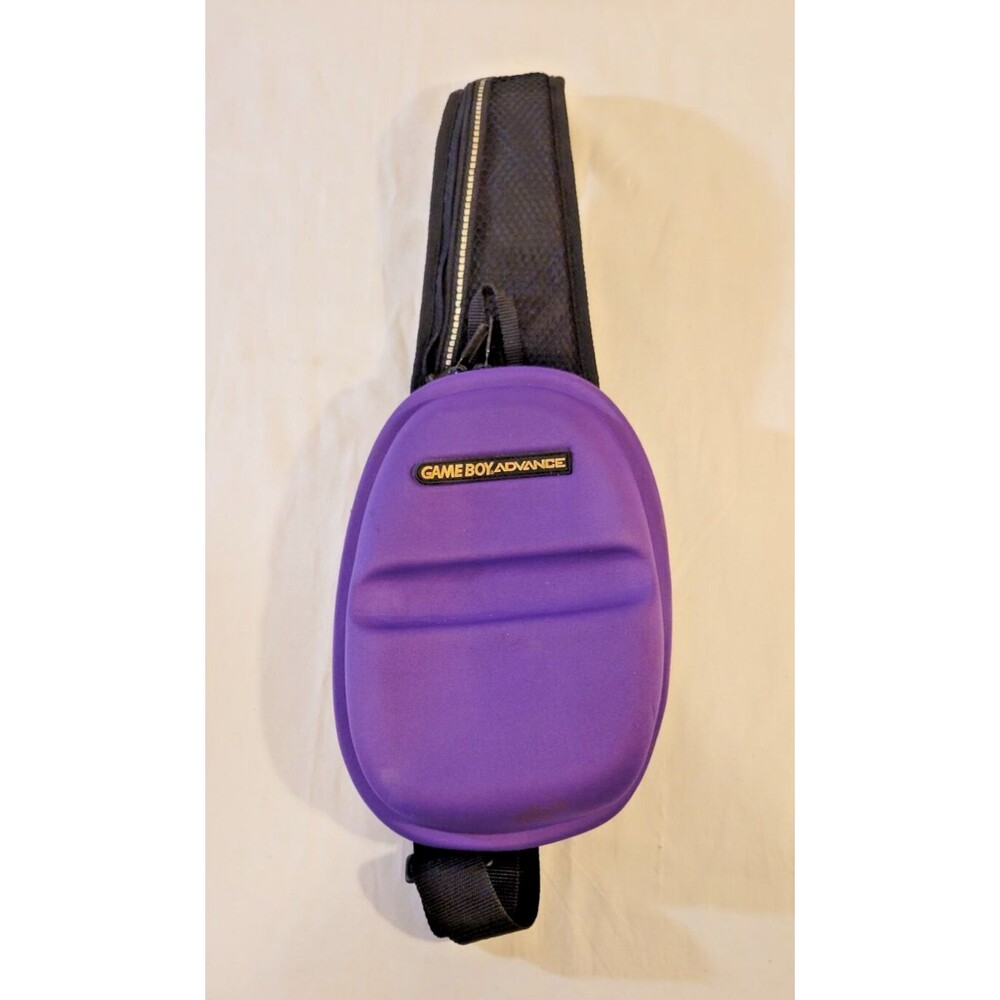Vintage Nintendo Gameboy Advance Purple Cross Body Bag Carrying Case